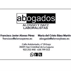 Horario de apertura Alonso Báez Abogados Laboralistas, San Cristóbal de La Laguna