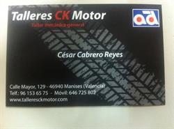 Horario de apertura Talleres Ck Motor, Valencia