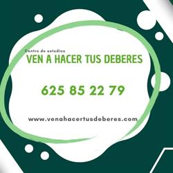 Horario de apertura Ven a Hacer Tus Deberes, Orihuela
