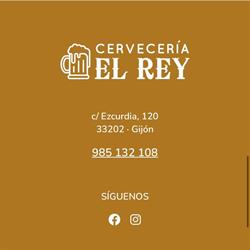 Cervecería Cafetería El Rey en Gijón (Este) - Horario de apertura