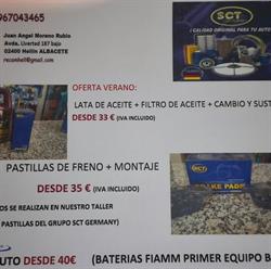 Horario de apertura Recambios Hellin,