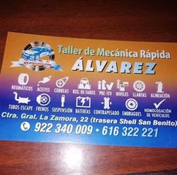 Horario de apertura Taller De Mecánica Rápida Álvarez, Los Realejos