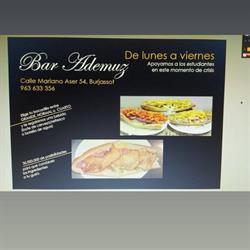 Horario de apertura Bar Ademuz 2, Burjassot