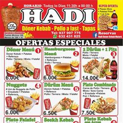 Horario de apertura Hadi Doner Kebab, Mataró