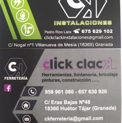 Horario de apertura Ferretería Click Clack, Huetor Tajar