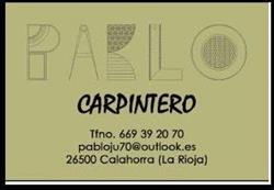Horario de apertura Carpintero Pablo, Carpintería Calahorra, 