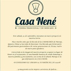 Horario de apertura Casa Nené, Arzúa