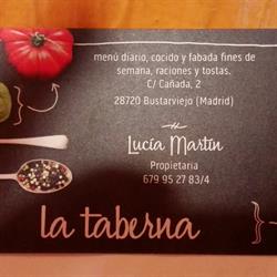Horario de apertura La Taberna, Bustarviejo