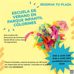 Horario de apertura Parque infantil colorines, Alicante