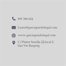 Horario de apertura Garcia-Pardo Legal, Sant Vicent Del Raspeig