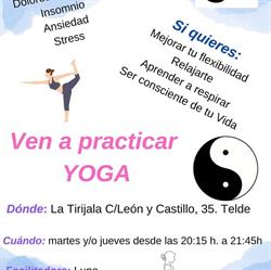 Horario de apertura Yoga En Telde, 