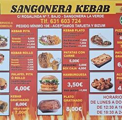 Horario de apertura Sangonera Doner Kebap, Sangonera la Verde