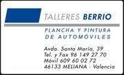Horario de apertura Talleres Berrio, Meliana
