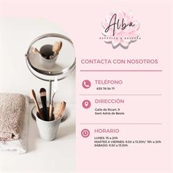 Horario de apertura Alba Estètica I Bellesa, Sant Adria de Besos