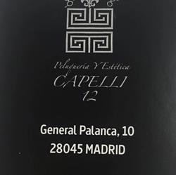 Horario de apertura Capelli 12, Madrid