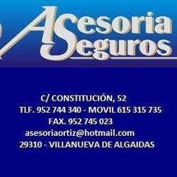 Horario de apertura Asesoría Ortiz, Villanueva de Algaidas