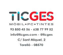Horario de apertura TICGES Informàtica i Telefonia, Torelló
