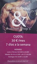 Horario de apertura Gym Workout, Bueu