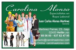 Horario de apertura CAROLINA ALONSO, Hellín