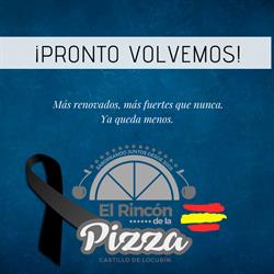 Horario de apertura El Rincón de la Pizza, Castillo de Locubín