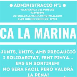 Horario de apertura Lotería Ca la Marina, Vilafranca del Penedes