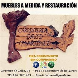 Horario de apertura Carpintería David Martínez, Salvatierra de los Barros