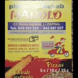 Horario de apertura Pizzeria - Kebab Manolo, Catral