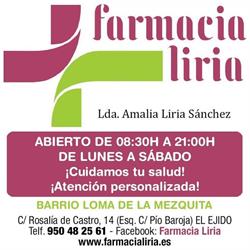 Horario de apertura FARMACIA AMALIA LIRIA SANCHEZ, El Ejido