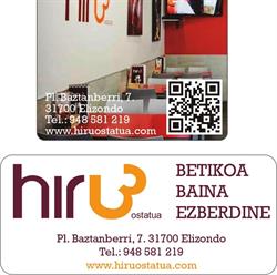 Horario de apertura Hiru Ostatua, Elizondo