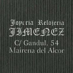 Horario de apertura Joyería Hijas de José Jiménez, Mairena del Alcor