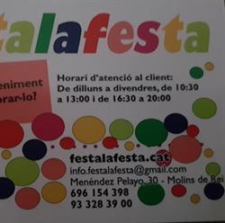 Horario de apertura Festalafesta, Molins de Rei