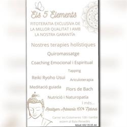 Horario de apertura Els 5 Elements, Gavà