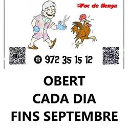 Horario de apertura Ca la Rosa, Blanes