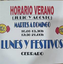 Horario de apertura PK2 Astillero, 