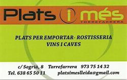 Horario de apertura Plats i més, Torrefarrera