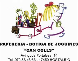Horario de apertura Papereria -Llibreria -Jugueteria Can Colls, Hostalric