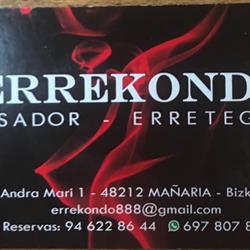 Horario de apertura Errekondo, Mañaria