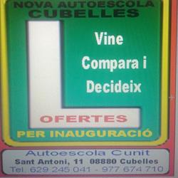 Horario de apertura Autoescuela en Cubelles - Autoescola Cunit, 
