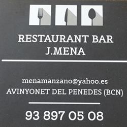 Horario de apertura Restaurant Bar J. Mena, Avinyonet del Penedes