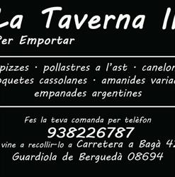 Horario de apertura La Taverna, Guardiola de Bergueda