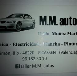 Horario de apertura M M autos, Picassent