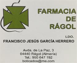 Horario de apertura Farmacia Rágol, 