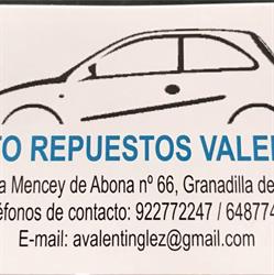 Horario de apertura Auto Repuestos Valentín, Granadilla de Abona