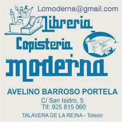 Horario de apertura Copistería Librería Moderna, Talavera de la Reina