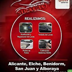 Horario de apertura Autocristales Sirauto Alicante Cambio de lunas Glass Talleres, 