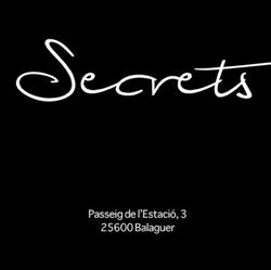 Horario de apertura Secrets, Balaguer