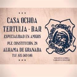 Horario de apertura Casa Ochoa Tertulia Bar, Alhama de Granada