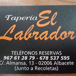 Horario de apertura Restaurante Tapería en Albacete - EL LABRADOR, 