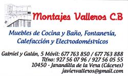 Horario de apertura Montajes Valleros c.b., Jarandilla