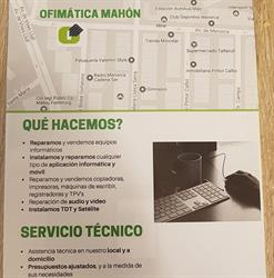 Horario de apertura Ofimatica Mahon, 